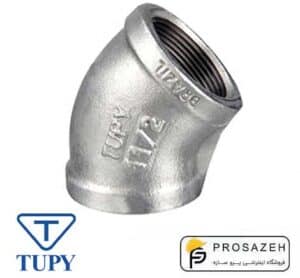 زانو 45 درجه دنده ای گالوانیزه توپی (TUPY) برزیل