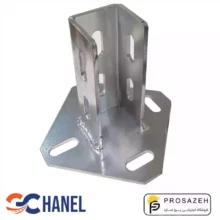 پایه پروفیل جوشی کف چهار سوراخ لوبیایی سی‌چنل 41