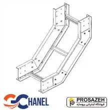 زانویی عمودی داخلی نردبان کابل سی چنل