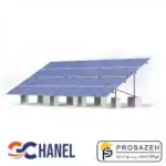 پک اکونومی سازه (استراکچر پنل خورشیدی) 16 پنل سی‌چنل 10KW