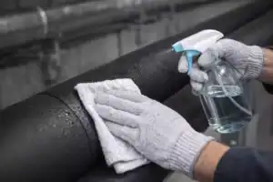 تمیزکاری و ضدعفونی عایق‌ الاستومری در مراکز درمانی و غذایی