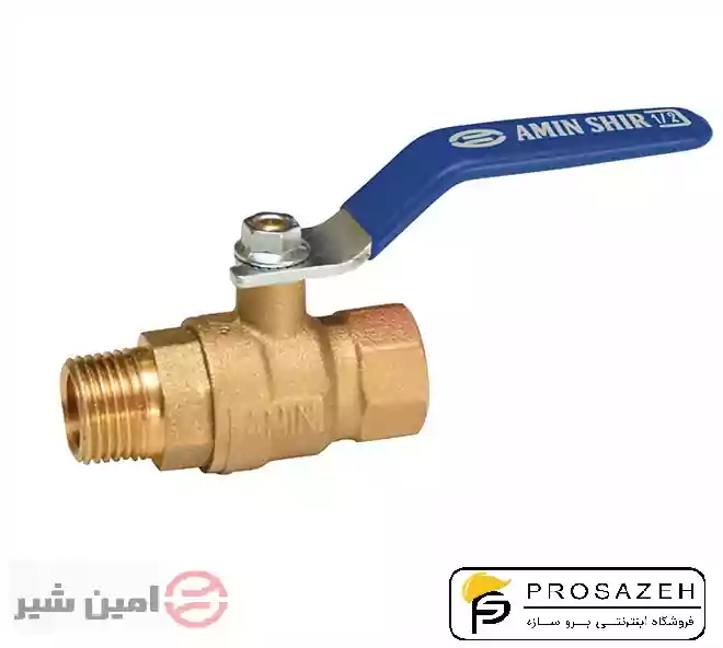 شیر دسته گازی آب یکطرف روپیچ امین شیر