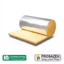 پشم شیشه 2 اینچ رولی فویلدار متالایز آریانا دانسیته 14