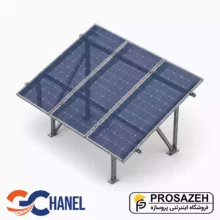 پک سازه (استراکچر ایستاده تک‌ردیفه عمودی طرح مدولار 3 پنل) 720W