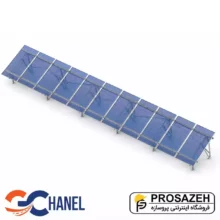 پک سازه (استراکچر ایستاده تک‌ردیفه عمودی طرح مدولار 11 پنل) 620W