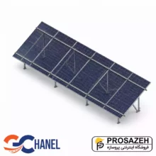 پک سازه (استراکچر ایستاده تک‌ردیفه عمودی طرح مدولار 6 پنل) 620W