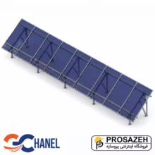 پک سازه (استراکچر ایستاده تک‌ردیفه عمودی طرح مدولار 9 پنل) 620W