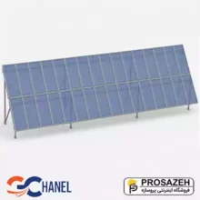 پک سازه (استراکچر ایستاده دو ردیفه عمودی طرح مدولار 32 پنل) 620W